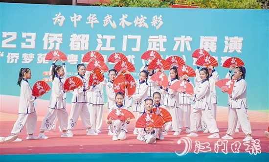 2023僑都江門武術(shù)展演現(xiàn)場。