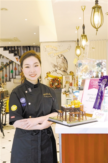 陳淑婷的動手能力很強(qiáng)，喜歡做蛋糕。