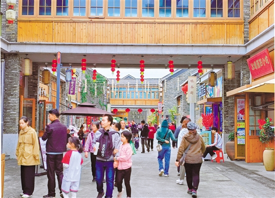 古勞水鄉(xiāng)景區(qū)“年味”漸濃。