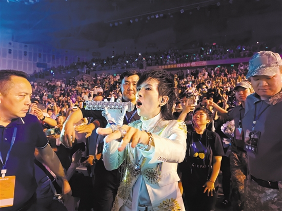 演唱會期間，潘美辰多次走下臺與觀眾互動。
