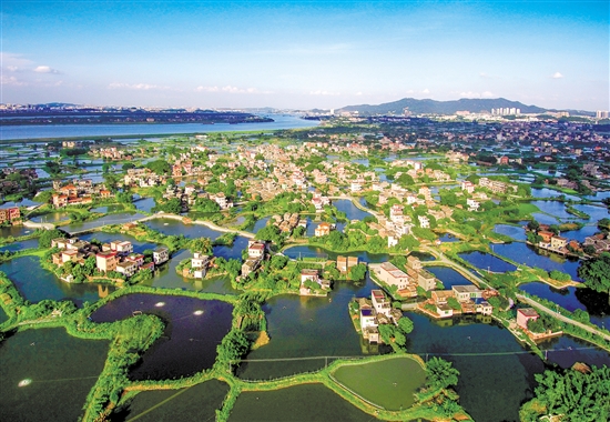 鶴山市積極推動(dòng)文旅產(chǎn)業(yè)提質(zhì)升級(jí)。圖為古勞水鄉(xiāng)。