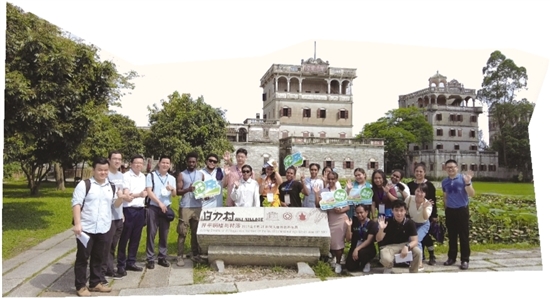 江門吸引越來越多外國游客前來旅游。梁詩雅