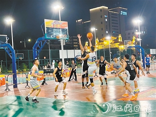 JCBA江南逐夢籃球系列賽在白水帶體育公園開賽。