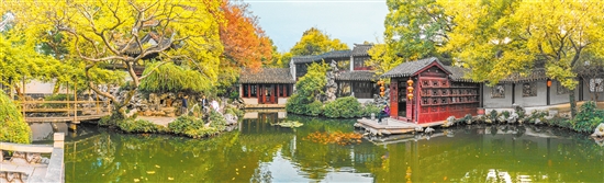 同里古鎮(zhèn)秋色醉人。