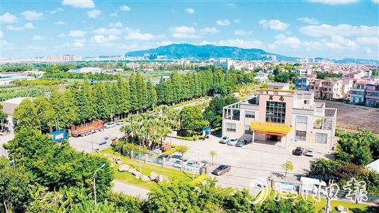 近年來，英南村以黨建引領(lǐng)綠美鄉(xiāng)村建設(shè)，大大提升了宜居宜業(yè)水平。圖為英南村黨群服務(wù)中心。