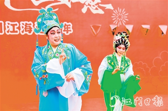 大年初六，粵劇專場演出在下沙公園開鑼。