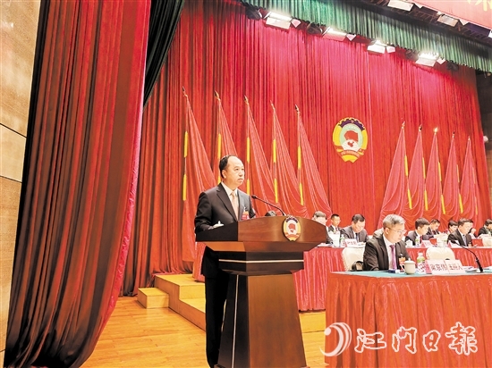 新會(huì)區(qū)工商聯(lián)代表朱英杰。
