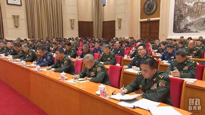 △2025年3月7日，解放軍和武警部隊代表團全體會議現(xiàn)場。