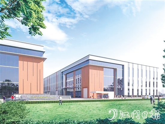 廣東科美金屬制造有限公司新工廠奠基，這是鶴山推動(dòng)項(xiàng)目招引、動(dòng)工、投產(chǎn)的又一有力見證。圖為項(xiàng)目效果圖。