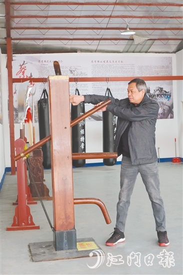 陳忠杰堅持每日練拳。