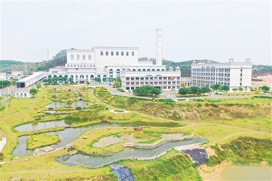 百合鎮(zhèn)靜脈產業(yè)園瀚藍固廢處理項目構建循環(huán)經濟鏈。