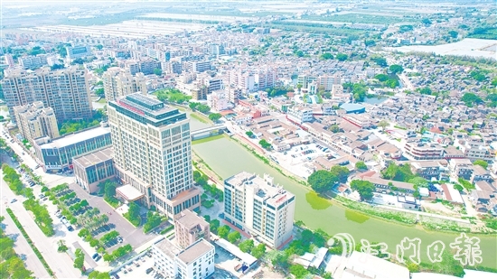 雙水鎮(zhèn)“一河兩岸”景觀帶。