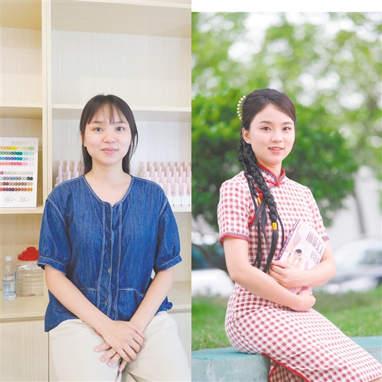 經(jīng)過學(xué)生化妝，老師變身“國風(fēng)美女”。
