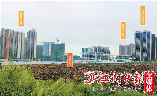 新會(huì)樞紐新城靚地示意圖。