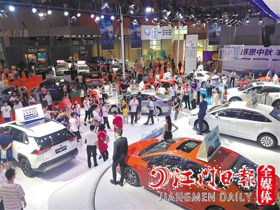 十年來(lái)，江門車展檔次越來(lái)越高。